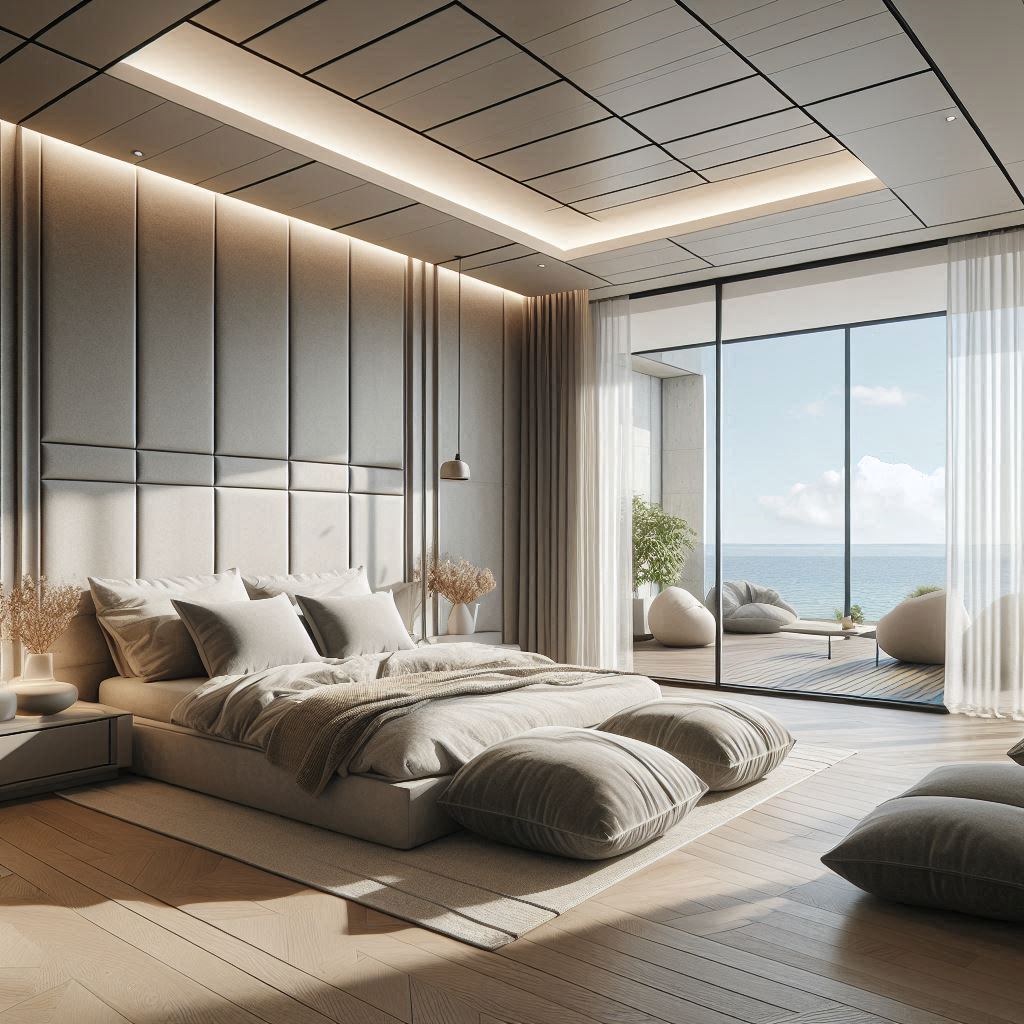 la camera con vista mare – MICHELE VOLPI STUDIO INTERIOR DESIGN una camera sul mare per una villa moderna