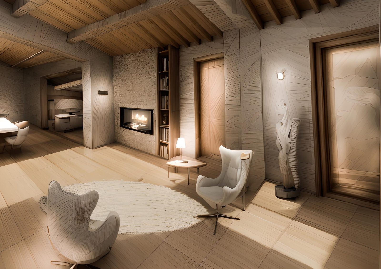 soggiorno - interior design Firenze – MICHELE VOLPI STUDIO INTERIOR DESIGN interior design di una zona giorno per un rustico arredato in stile contemporaneo - Progetto Michele Volpi